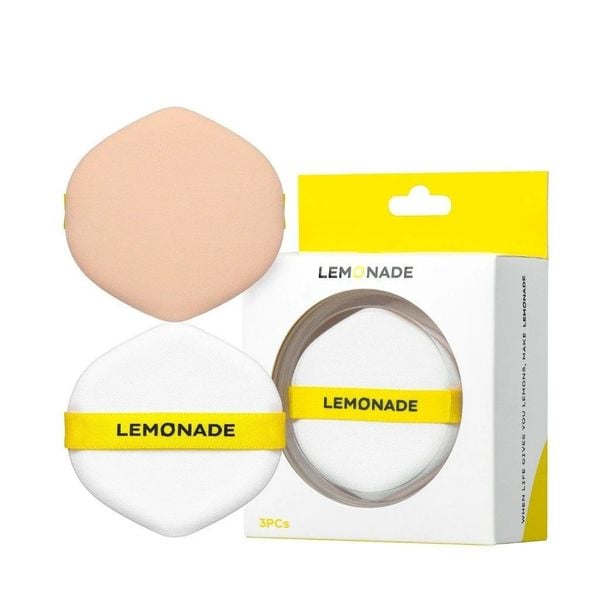 Bộ 3 Bông Phấn Tán Nền Lemonade Cushion Puff Set (3pcs)