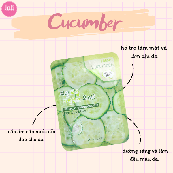 Mặt Nạ Dưỡng Da Chiết Xuất Từ Thiên Nhiên 3W Clinic Fresh Mask Sheet 23ml