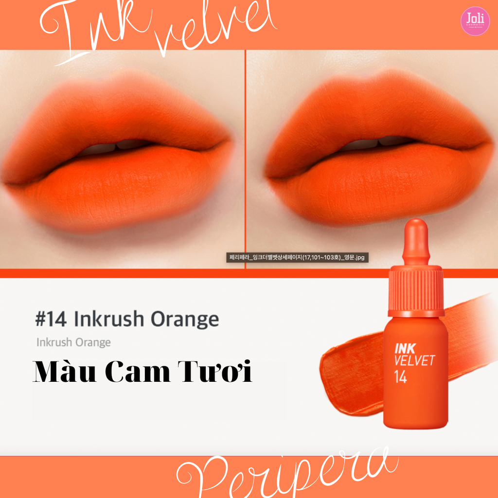 Son Kem Lì Peripera Ink Velvet Lip Tint