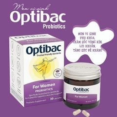 Men Vi Sinh Trị Viêm Vùng Kín Dành Cho Nữ OptiBac Probiotics For Women 30 Viên