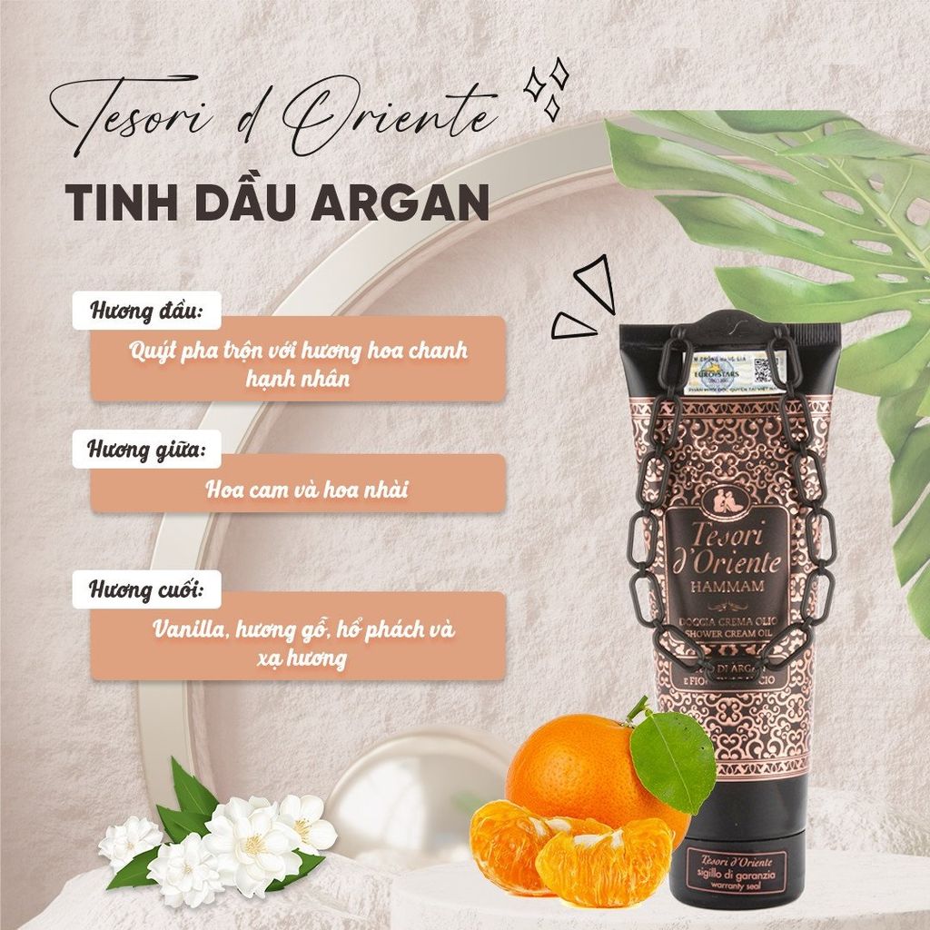 Sữa Tắm Nước Hoa Tesori d'Oriente Shower Cream 250ml