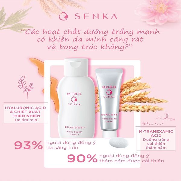 Tinh Chất Dưỡng Sáng Da Mờ Thâm Sạm Senka White Beauty Serum 35g