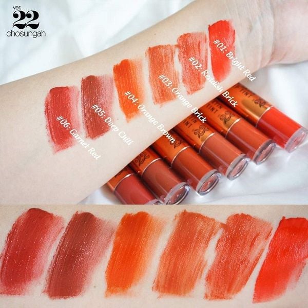 Son Kem Lì Chosungah Zerogram Satin Velvet Lip Tint Ver 22