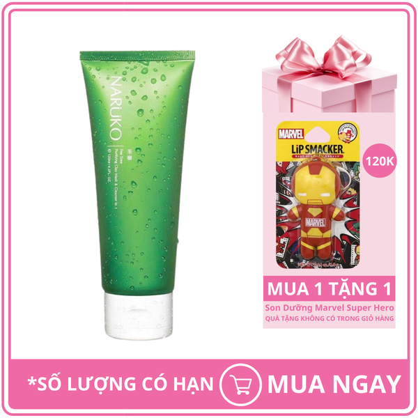 Sữa Rửa Mặt Naruko Tea Tree Purifying Clay Mask & Cleanser In 1 120ml