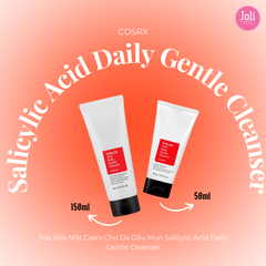 Sữa Rửa Mặt Cosrx Cho Da Dầu Mụn Salicylic Acid Daily Gentle Cleanser