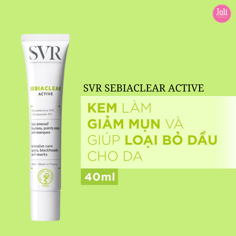 Kem Dưỡng Làm Giảm Mụn & Dầu Nhờn SVR Sebiaclear Active 40ml