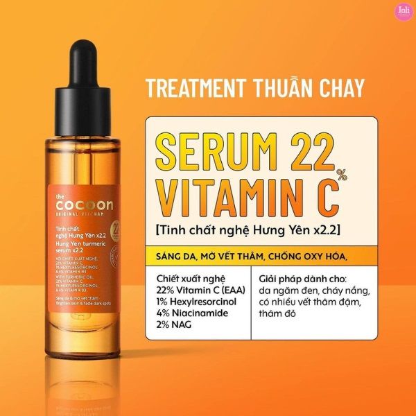 [HÀNG TẶNG] Tinh Chất Làm Sáng Da Mờ Thâm Cocoon Turmeric Serum C22 Vitamin C 30ml