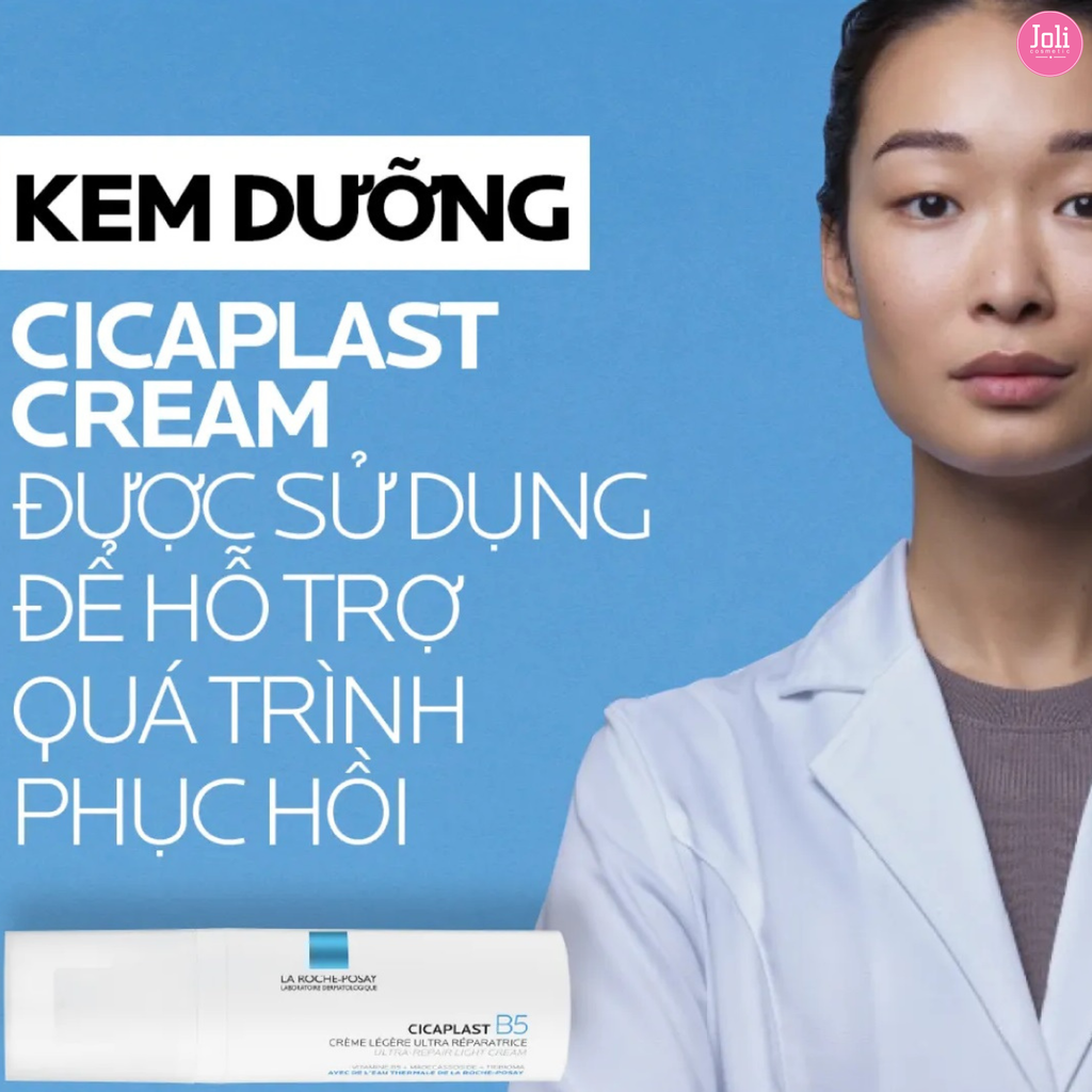 Kem Dưỡng Cấp Ẩm, Làm Dịu, Phục Hồi Da La Roche-Posay Cicaplast B5 Ultra-Repair Light Cream 40ml