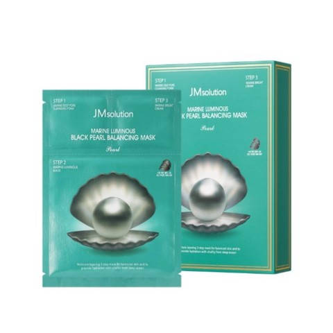 Mặt Nạ Ngọc Trai Đen Dưỡng Sáng Mịn JMsolution Marine Luminous Black Pearl Balancing Mask 30ml