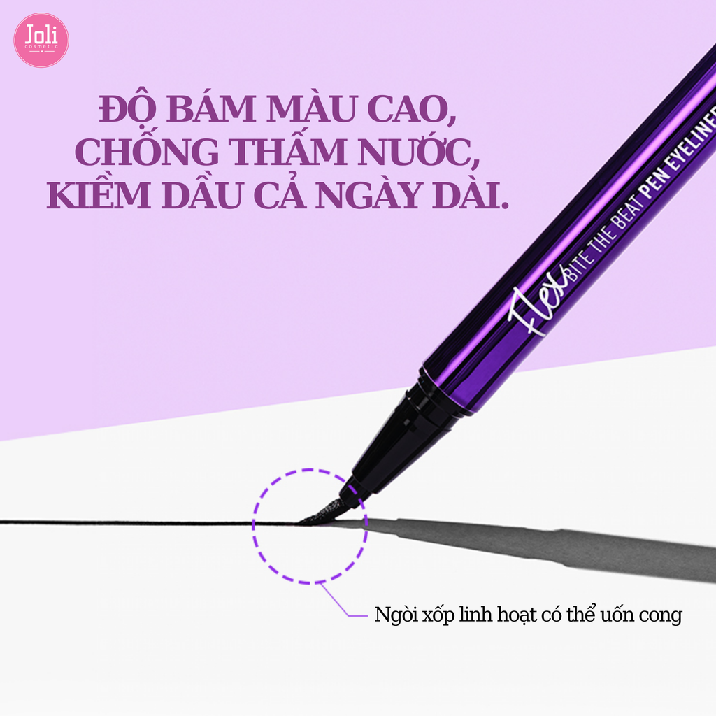 Bút Kẻ Mắt Nước Merzy Bite The Beat Pen Eyeliner Flex