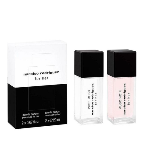 Set Nước Hoa Nữ Narciso Rodriguez For Her Pure Musc - Musc Noir (2x20ML)