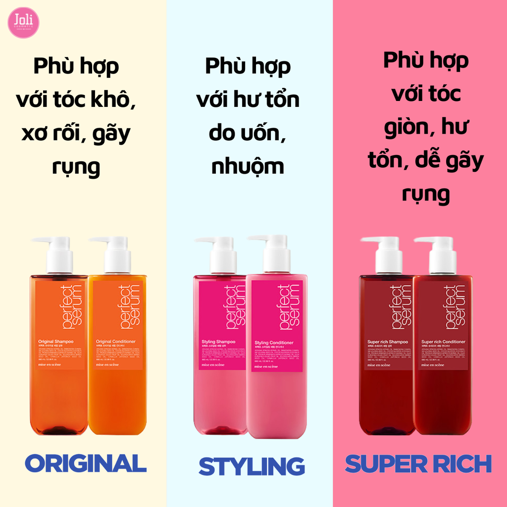 Dầu Gội Tạo Giữ Nếp Tóc Mise En Scène Perfect Serum Styling Shampoo 680ml
