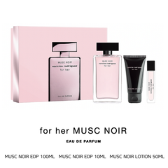 Set Nước Hoa Nữ Narciso Rodriguez Musc Noir For Her EDP (Nước hoa 100ml + 10ml + Lotion 50ml)