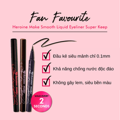 Bút Kẻ Mắt Nước Kissme Heroine Smooth Liquid Eyeliner