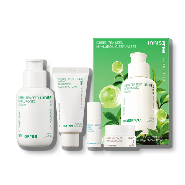 Bộ Sản Phẩm Dưỡng Da innisfree Green Tea Seed Hyaluronic Serum Set