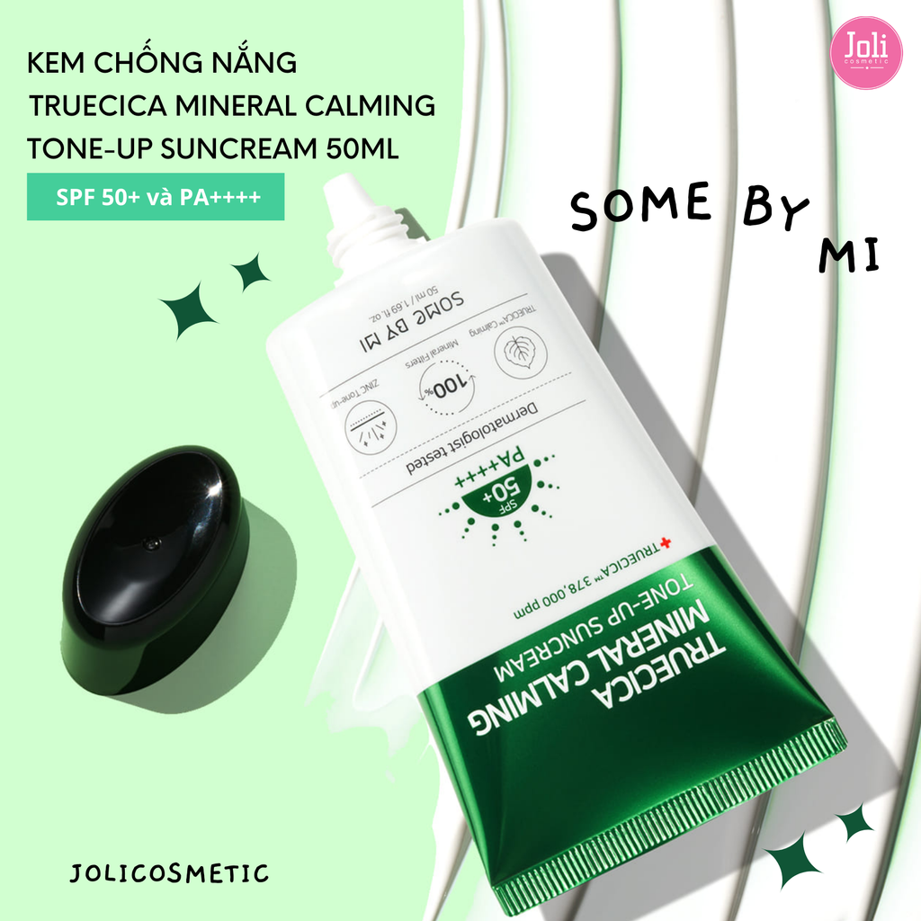 Kem Chống Nắng Dành Cho Da Mụn Some By Mi Truecica Mineral Calming Tone-up Suncream SPF50+ PA++++ 50ml