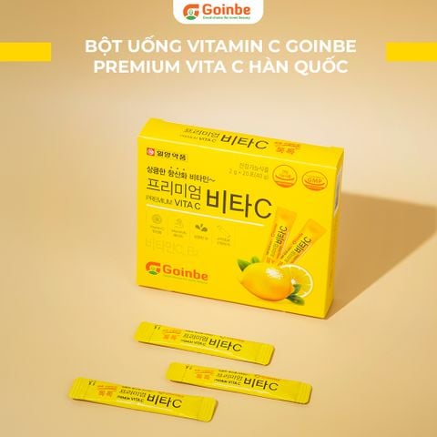 Bột Uống Vitamin C Tăng Sức Đề Kháng Cải Thiện Da Goinbe Premium Vita C 40g