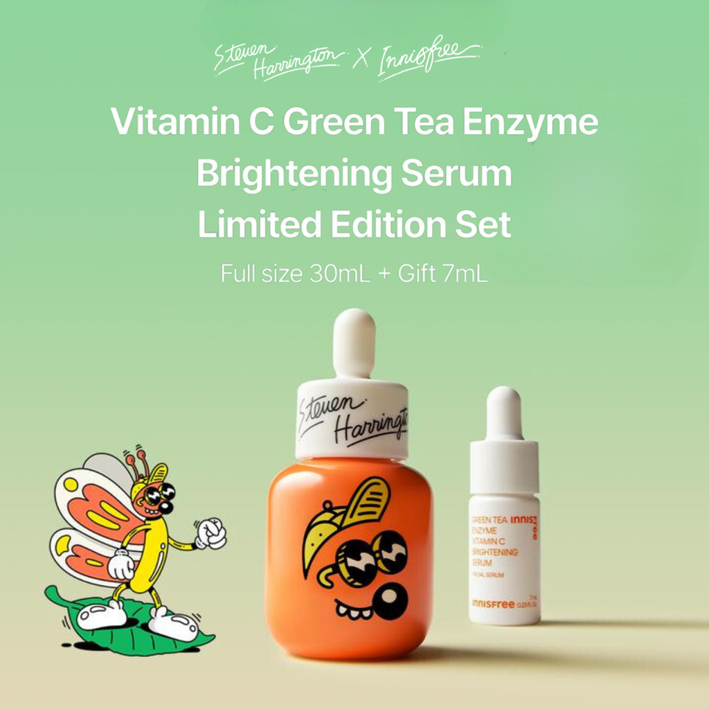 Tinh Chất Dưỡng Sáng Da innisfree Vitamin C Green Tea Enzyme Brightening Serum 30ml + Tinh Chất Dưỡng Sáng Da innisfree Vitamin C 7ml