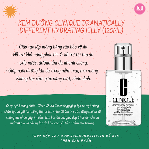 Gel Dưỡng Ẩm Clinique Dramatically Different Hydrating Jelly