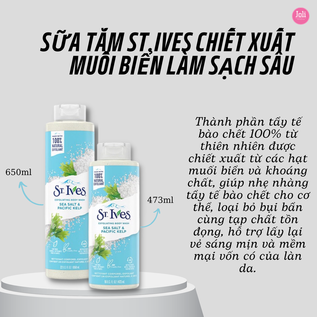 Sữa Tắm St.Ives Dưỡng Da Body Wash 473ml