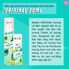 Dầu Gội Khô Batiste Dry Shampoo 200ml