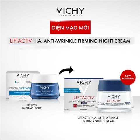 Kem Dưỡng Ban Đêm Cải Thiện Nếp Nhăn Vichy Liftactiv H.A Anti-wrinkle Firming Night Cream