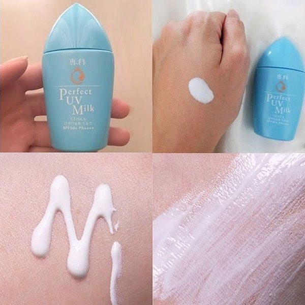 Sữa Chống Nắng Kiềm Dầu Mịn Lì Cho Da Dầu Senka Perfect UV Milk SPF50+ PA++++ 40ml