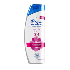Dầu Gội & Xả Suôn Mềm Óng Mượt Head & Shoulders Pyrithione Zinz Dandruff Smooth & Silky 2in1 370ml