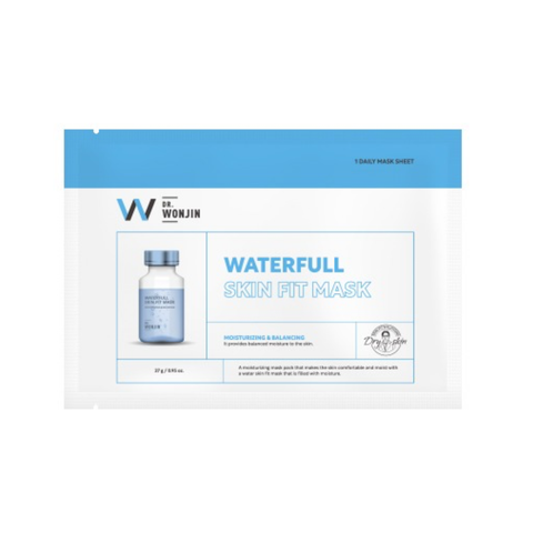 Mặt Nạ Giúp Giảm Sưng Viêm Mụn WonJin Waterfull Skin Fit Mask 27g