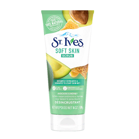 Sữa Rửa Mặt Tẩy Tế Bào Chết Bơ & Mật Ong St.Ives Soft Skin Avocado & Honey Scrub 170g