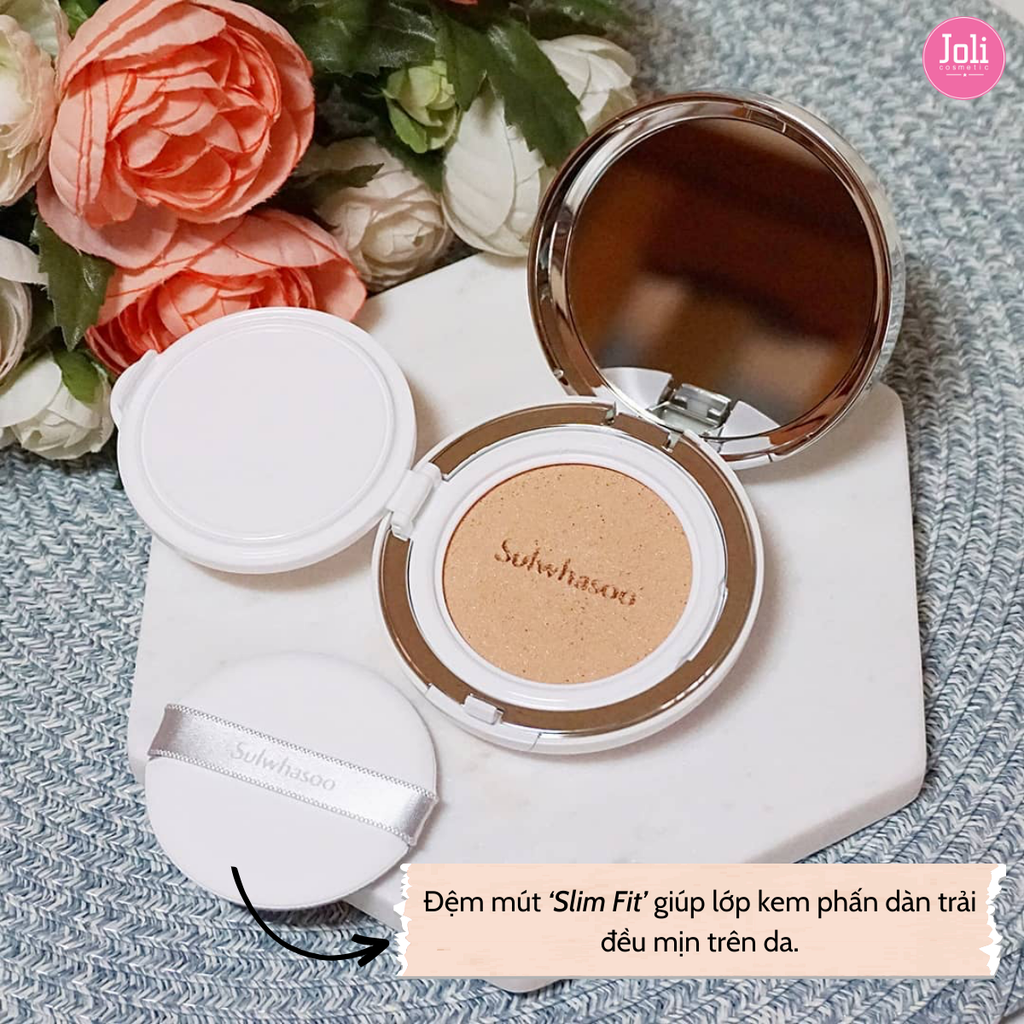 Phấn Nước Kiềm Dầu Dưỡng Sáng Da Sulwhasoo Snowise Brightening Cushion (Tặng kèm lõi)