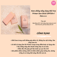 Kem Chống Nắng Dạng Thỏi 3CE Primer Sun Stick SPF50+/PA++++ 18.5g