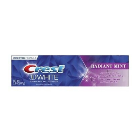 Kem Đánh Trắng Răng Crest 3D White Advanced Radiant Mint 107g