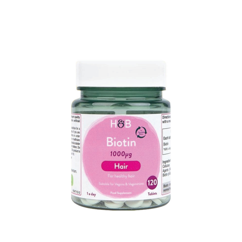 Viên Uống Chống Rụng Kích Thích Mọc Tóc Holland & Barrett Biotin 1000mg 120 viên