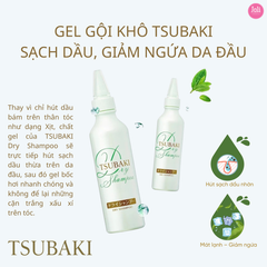 Dầu Gội Khô Tsubaki Dry Shampoo 180ml