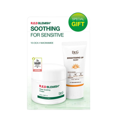 Bộ Chăm Sóc Da Dr.G R.E.D Blemish Clear Soothing Cream Bonus Set
