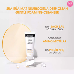 Sữa Rửa Mặt Neutrogena Làm Sạch & Kiểm Soát Nhờn Deep Clean Foaming Cleanser