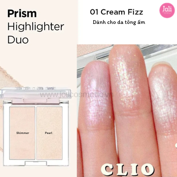 Phấn Bắt Sáng Clio Prism Highlighter Duo