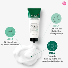Sữa Rửa Mặt Cho Da Mụn Some By Mi AHA-BHA-PHA 30 Days Miracle Acne Clear Foam 100ml