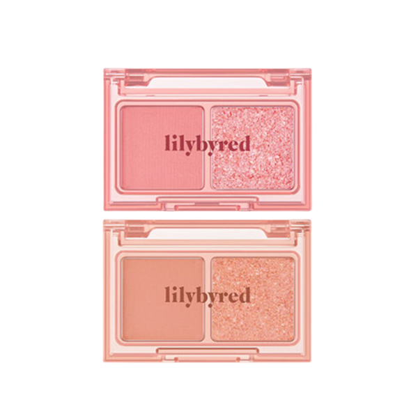 Bảng Phấn Mắt 2 Màu Lilybyred Little Bitty Moment Eyeshadow 1.6g