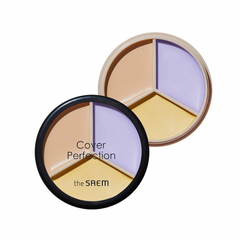 Kem Che Khuyết Điểm The Saem Cover Perfection Triple Pot Concealer