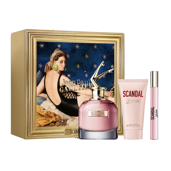 Set Nước Hoa Nữ Jean Paul Gaultier Scandal EDP (EDP 80ml + EDP 10ml + Lotion 75ml)