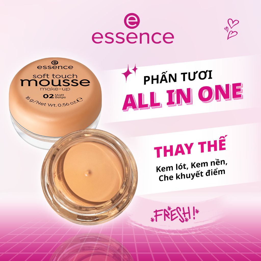 Phấn Tươi Essence Soft Touch Mousse Make-Up Foundation 16g