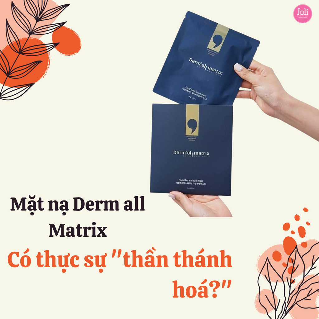 Mặt Nạ Dưỡng Ẩm Trắng Da Chống Lão Hóa Derm-all Matrix Facial Dermal Care Mask