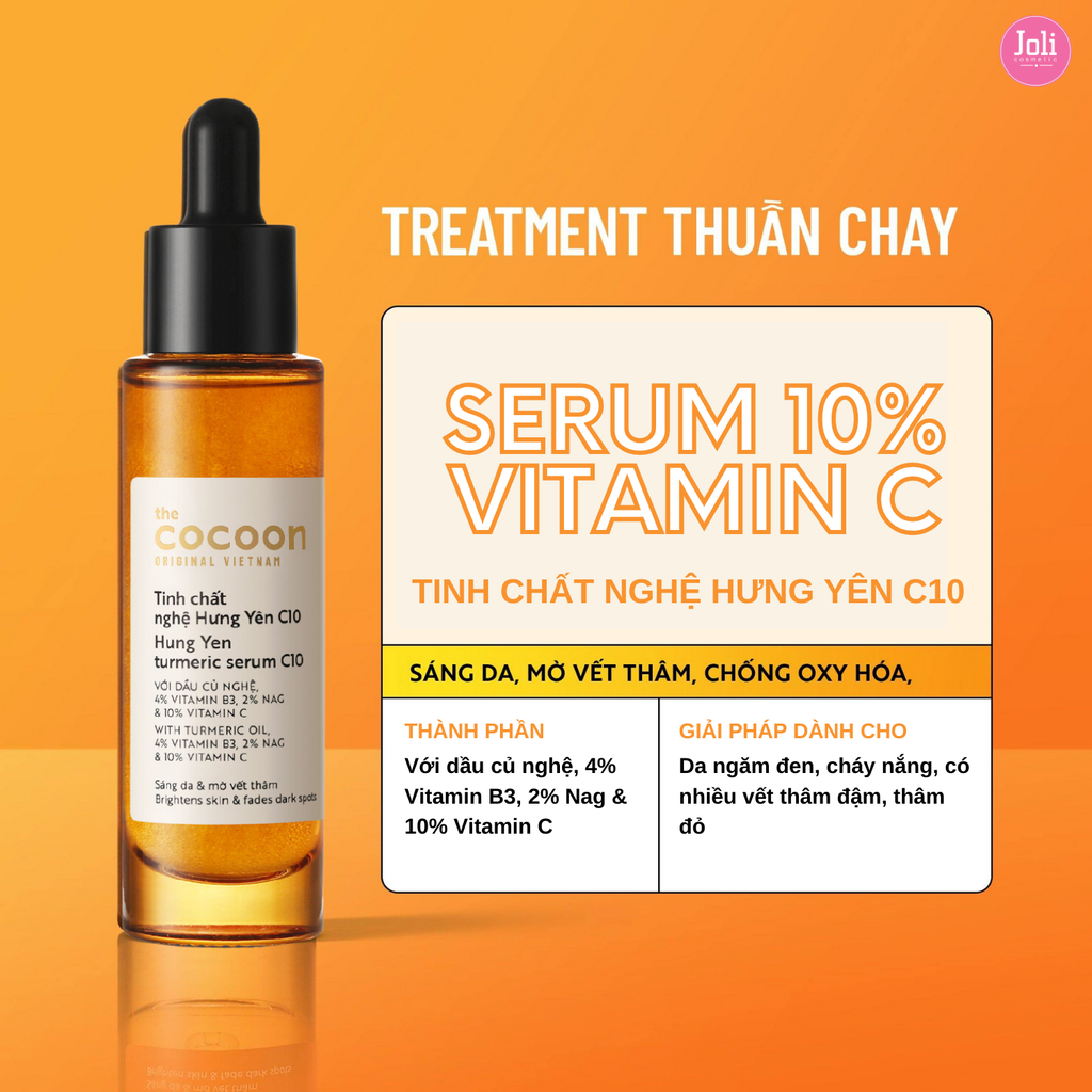 Tinh Chất Dưỡng Sáng Mờ Thâm Nghệ Hưng Yên Cocoon Turmeric Serum C10 30ml