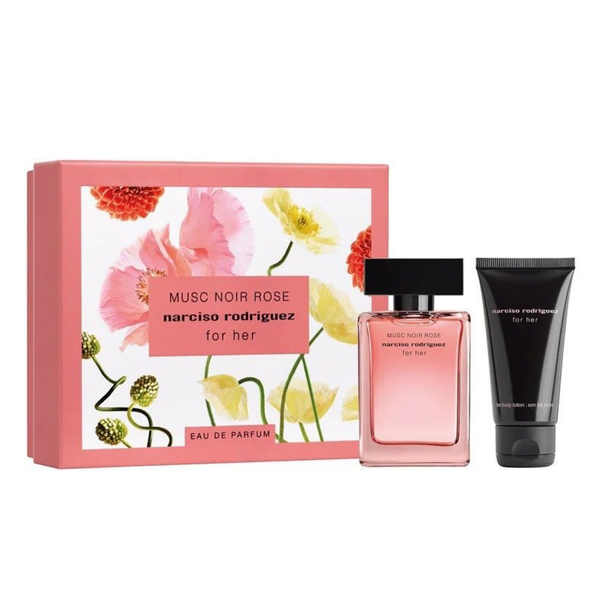 Set Nước Hoa Nữ Narciso Musc Noir Rose For Her EDP 50ml + Lotion Narciso 50ml