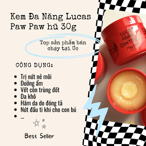 Kem Dưỡng Đa Năng Lucas Papaw Ointment 75g