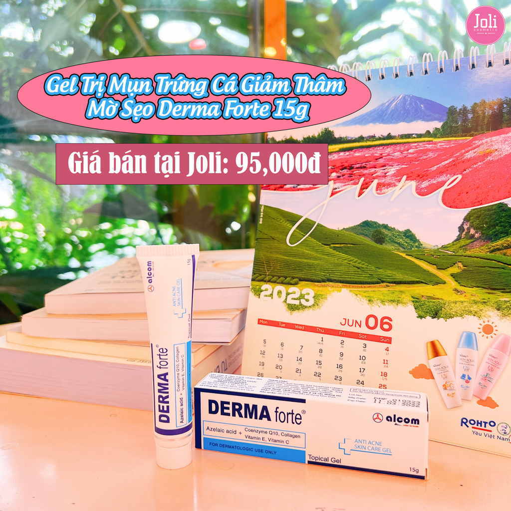 Gel Trị Mụn Trứng Cá Giảm Thâm Mờ Sẹo Derma Forte 15g