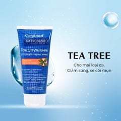 Gel Rửa Mặt Giảm Mụn Compliment No Problem BHA + Tea Tree 200ml