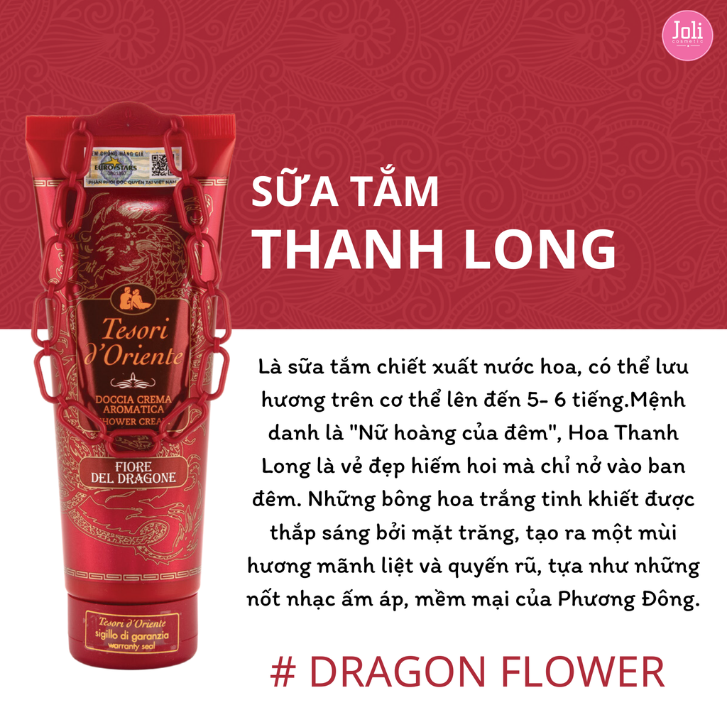 Sữa Tắm Nước Hoa Tesori d'Oriente Shower Cream 250ml